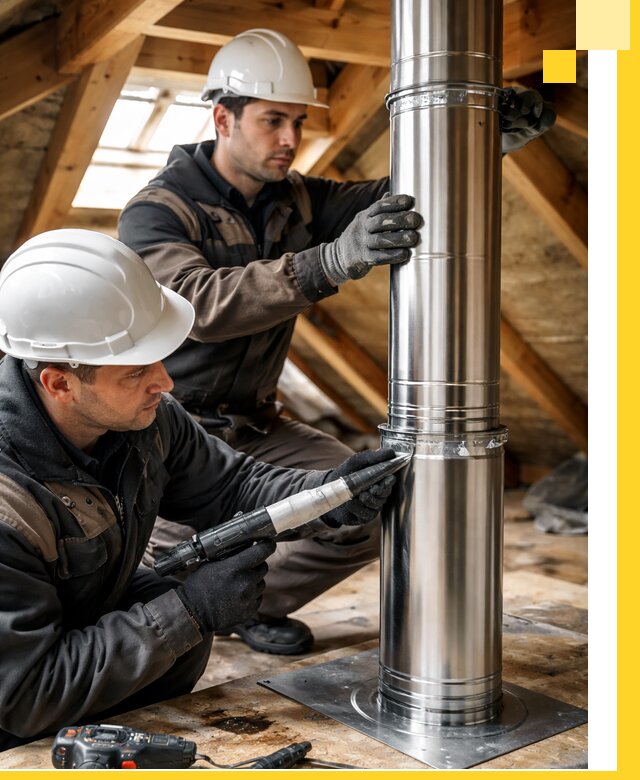 Монтаж дымоходов для каминов в Алексеевке с гарантией качества
