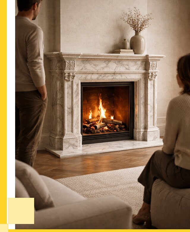 Мраморные камины под ключ в Алексеевке от 253100 р. | ЭриданЛкв