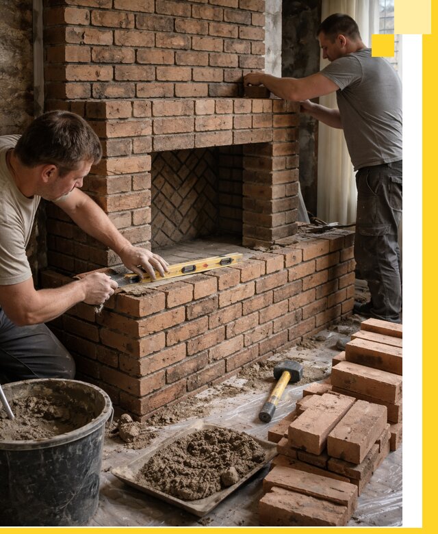 Изготовление и установка кирпичных каминов в Алексеевке