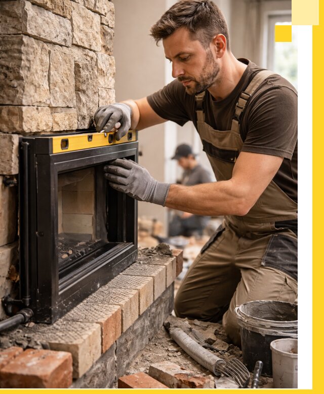 Дровяные камины под ключ в Алексеевке: монтаж, обустройство