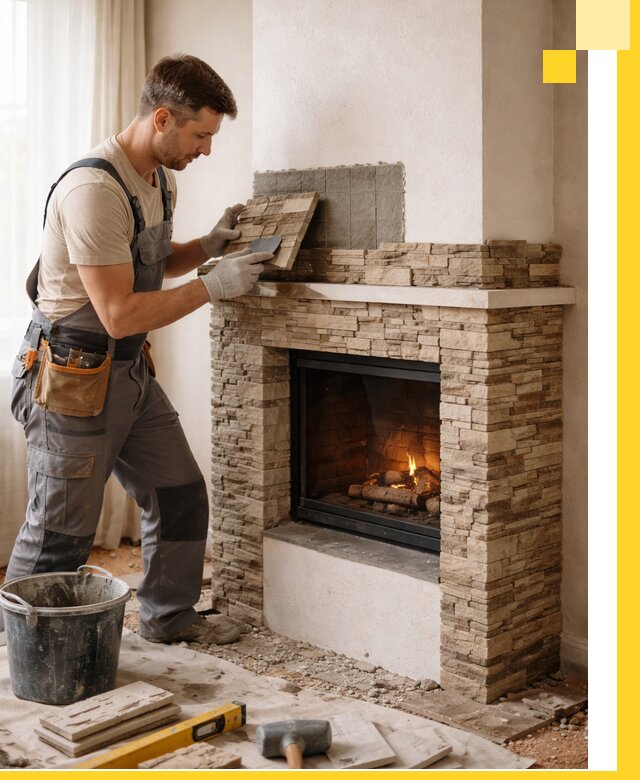 Изготовление и монтаж каминов для дома под ключ в Алексеевке