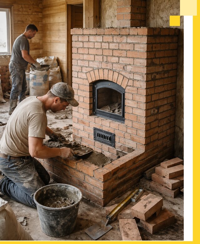 Профессиональное строительство печей в Алексеевке под ключ