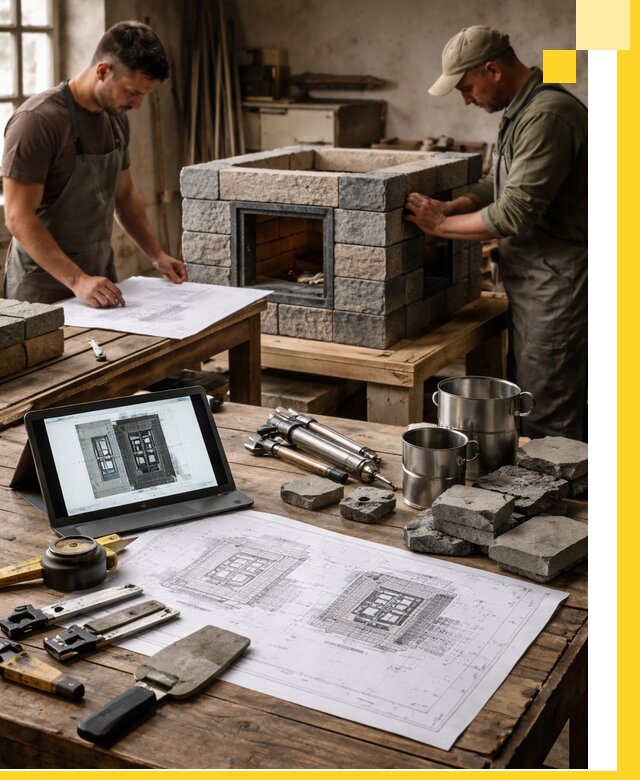 Разработка проектов печей с согласованием и монтажом в Алексеевке