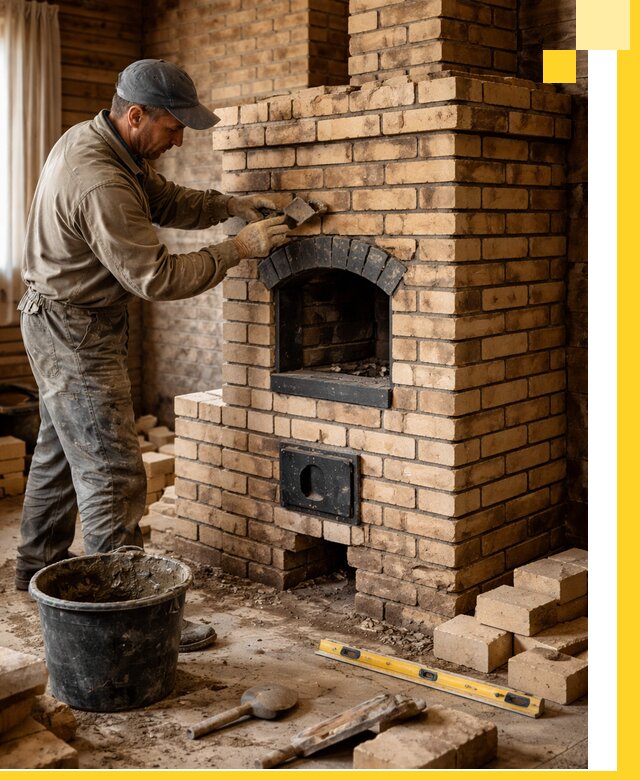 Кирпичные печи под ключ в Алексеевке: проектирование и кладка