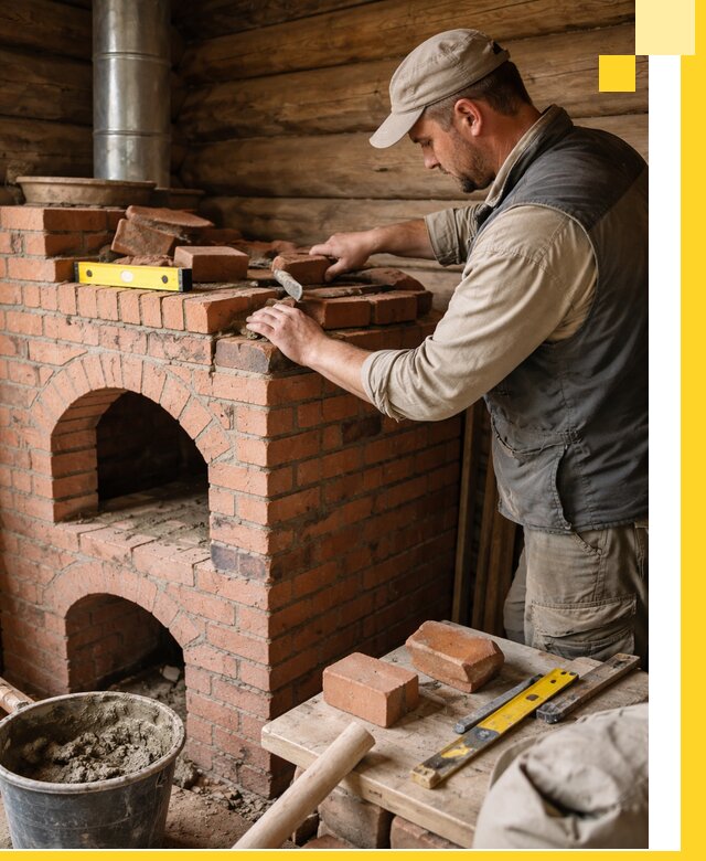 Изготовление и установка русских печей в Алексеевке под ключ