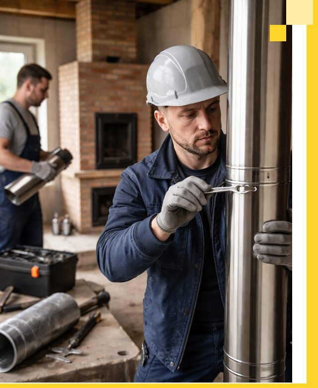 Профессиональный монтаж дымоходов для печей в Алексеевке