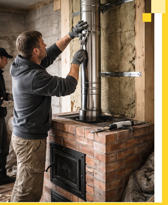 Изготовление и монтаж печей и дымоходов под ключ в Алексеевке