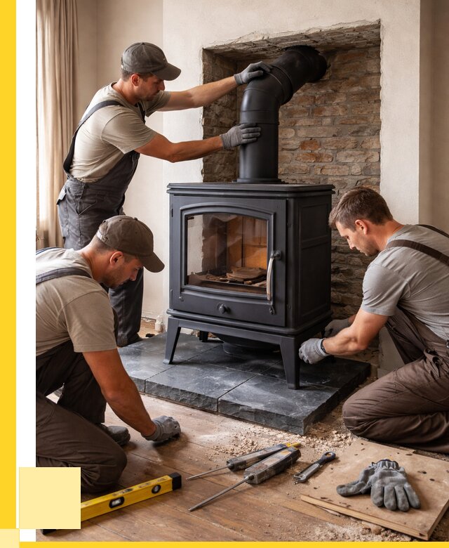Монтаж печи камина в частном доме в Алексеевке от 25310 р. | ЭриданЛкв