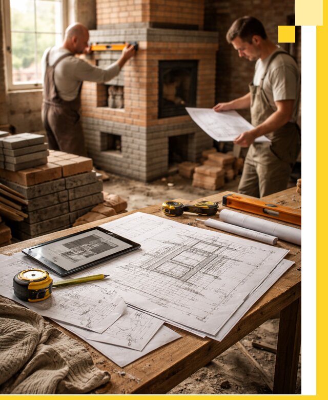 Проекты печей и каминов с индивидуальным дизайном в Алексеевке