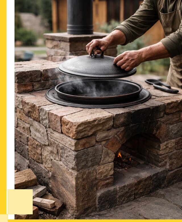 Печи для казана в Алексеевке по цене от 18223 р. | ЭриданЛкв