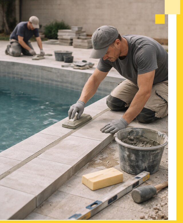 Отделка бассейнов в Алексеевке: декоративная отделка и гидроизоляция