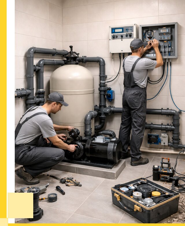 Монтаж оборудования для бассейнов в Алексеевке от 40496 р. | ЭриданЛкв