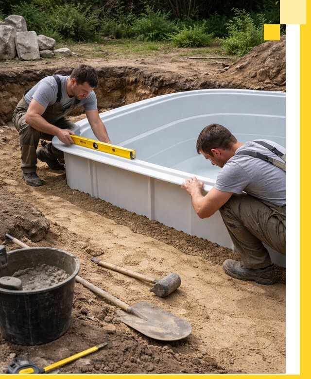 Производство и установка пластиковых бассейнов в Алексеевке под ключ