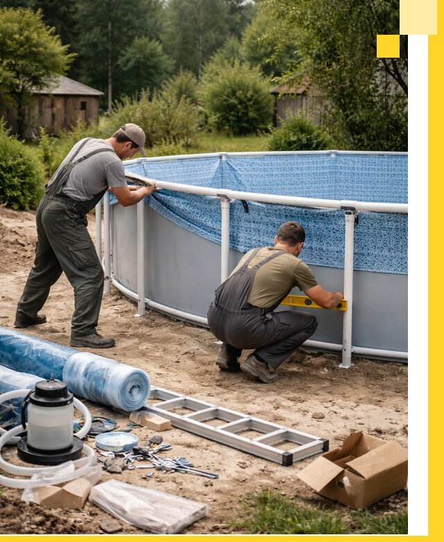 Установка и монтаж каркасных бассейнов в Алексеевке под ключ