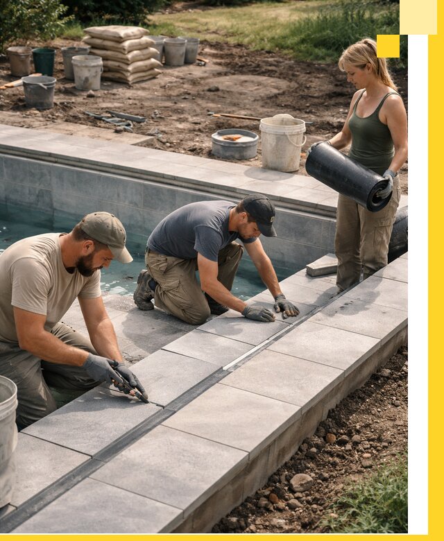 Строительство и монтаж уличных бассейнов под ключ в Алексеевке