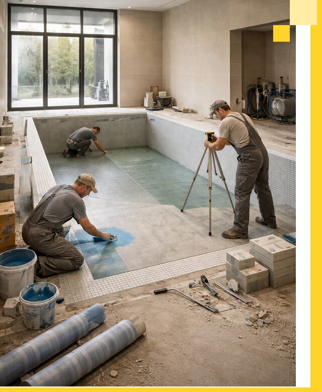 Проект и строительство закрытых бассейнов в Алексеевке под ключ