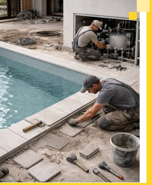 Строительство и монтаж бассейнов в коттедже в Алексеевке