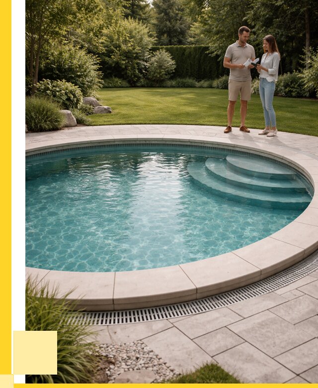 Круглые каркасные бассейны купить в Алексеевке от 253100 р. | ЭриданЛкв