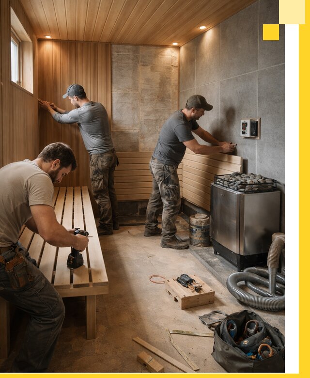 Сауны под ключ в Алексеевке, проектирование, строительство, отделка