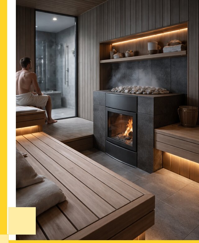 Проект сауны в частном доме в Алексеевке от 35434 р. | ЭриданЛкв