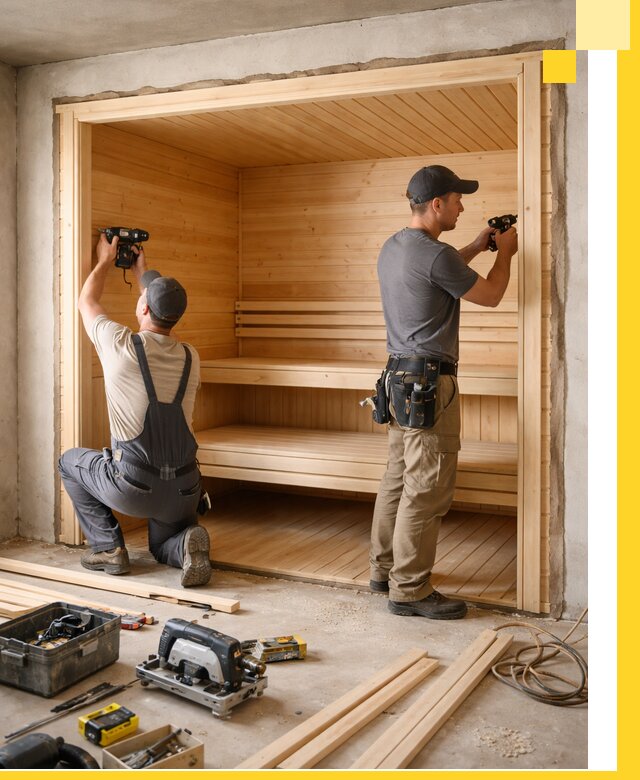 Монтаж саун под ключ в Алексеевке — проектирование и установка