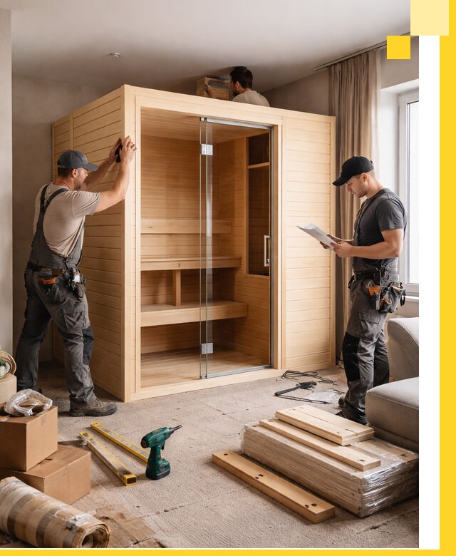 Установка и благоустройство саун в квартире в Алексеевке