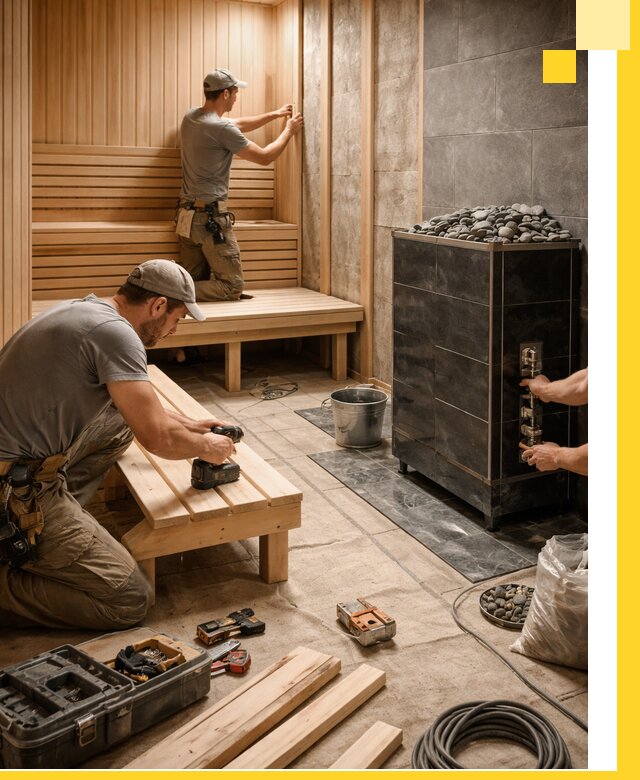 Дизайн и строительство интерьерных саун под ключ в Алексеевке