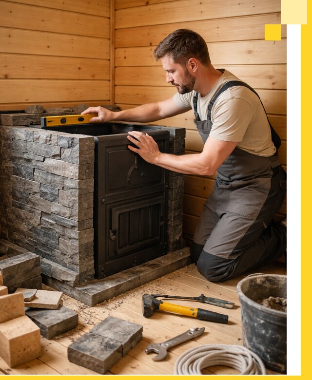 Производство и установка печей для саун под ключ в Алексеевке