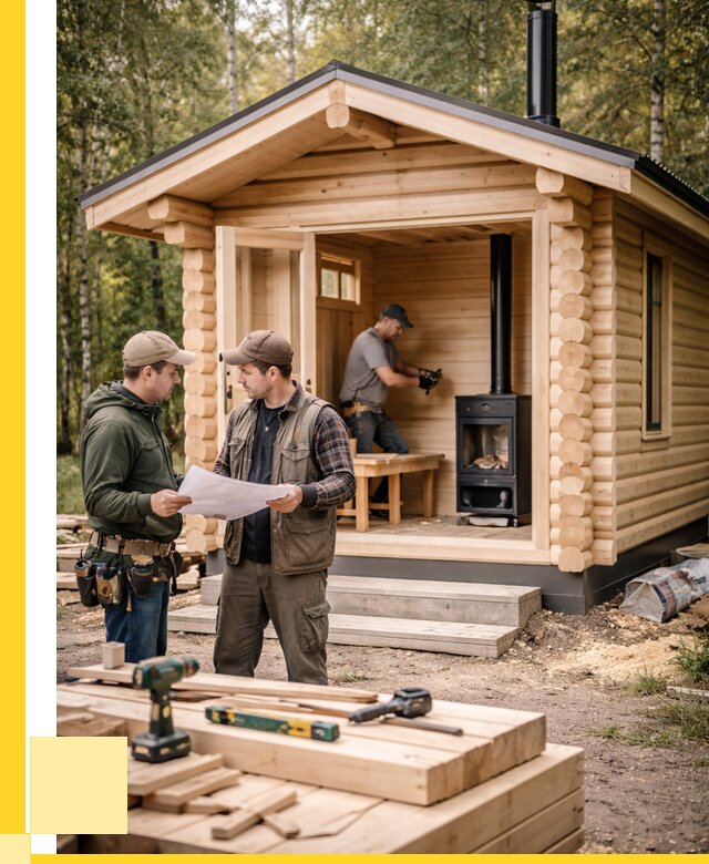 Монтаж бань под ключ в Алексеевке — от 202480 р. | ЭриданЛкв