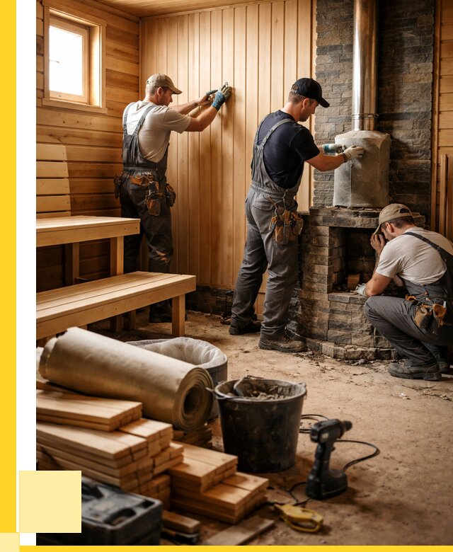 Ремонт бань под ключ в Алексеевке от 45558 р. | ЭриданЛкв