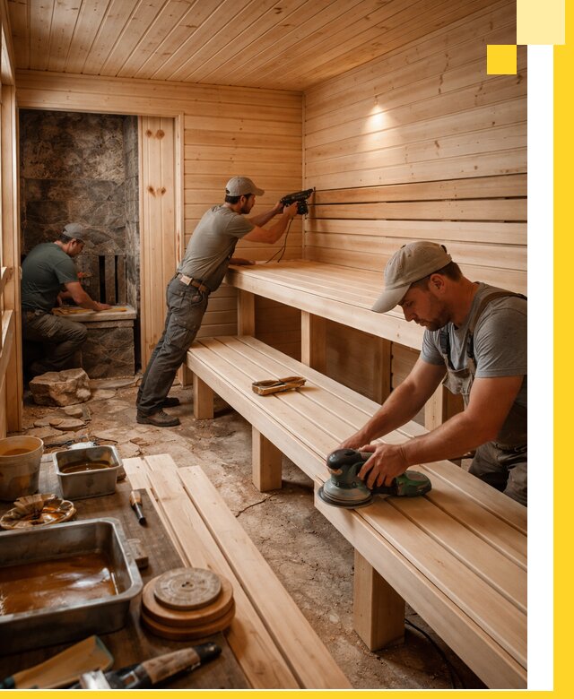 Профессиональная отделка бань в Алексеевке под ключ, с гарантией