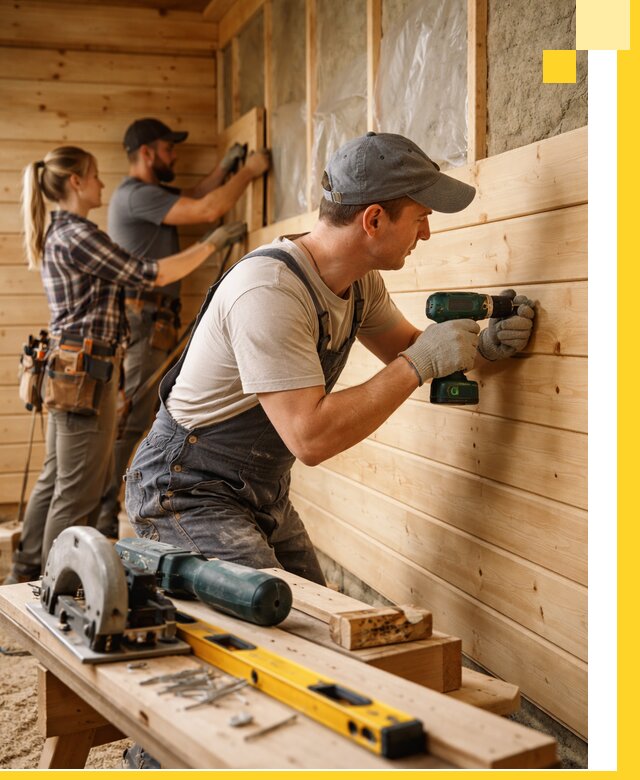 Обшивка бань под ключ в Алексеевке: отделка стен и потолков