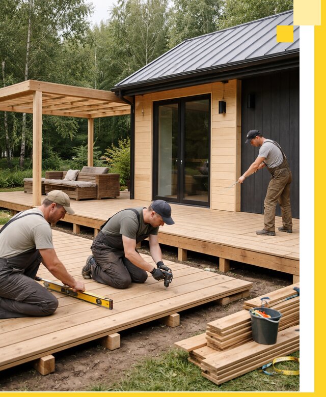 Строительство бань с террасой и бассейном под ключ в Алексеевке