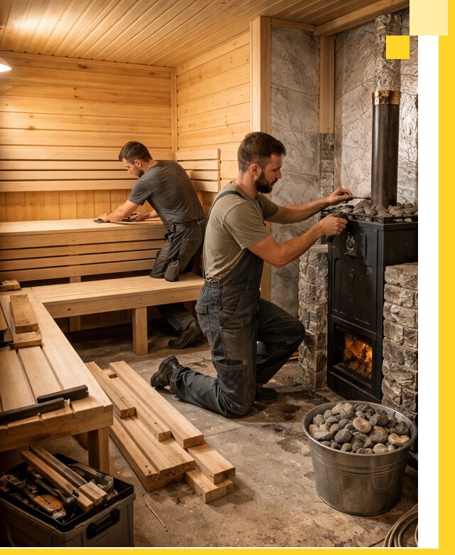 Дизайн и строительство интерьеров бань под ключ в Алексеевке