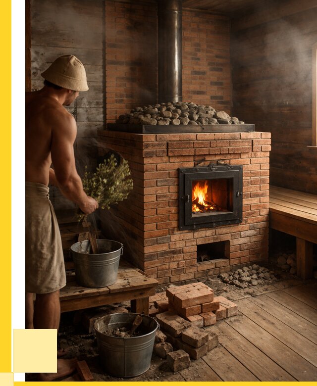 Кирпичные банные печи в Алексеевке от 91116 р. | ЭриданЛкв