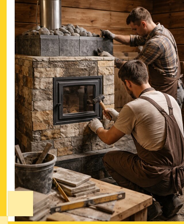 Облицовка банной печи в Алексеевке от 15186 р. | ЭриданЛкв