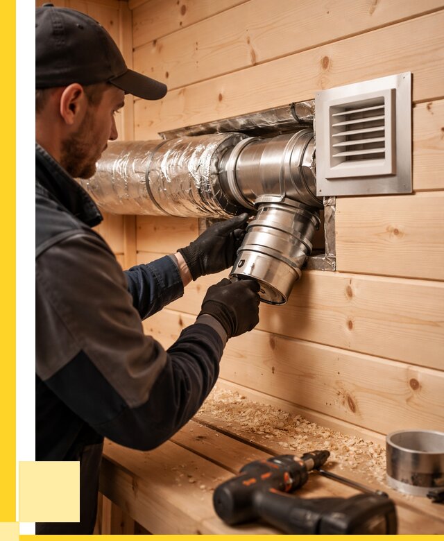 Монтаж вентиляции бани в Алексеевке от 12149 р. | ЭриданЛкв