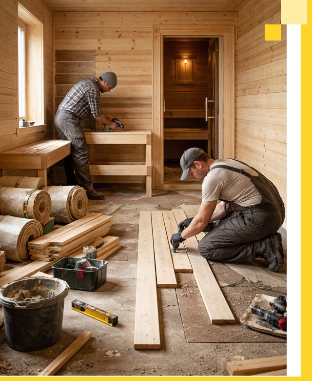 Индивидуальный проект бани с комнатой отдыха под ключ в Алексеевке