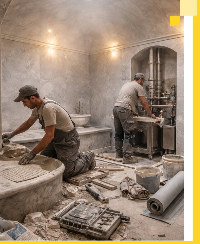 Строительство турецких бань хаммам под ключ в Алексеевке