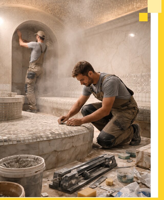 Профессиональный дизайн хамама и SPA под ключ в Алексеевке