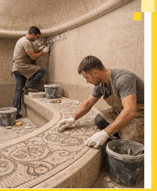 Плитка для хамама в Алексеевке, укладка, подбор и поставка