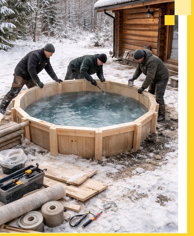 Изготовление и установка ледяных купелей под ключ в Алексеевке