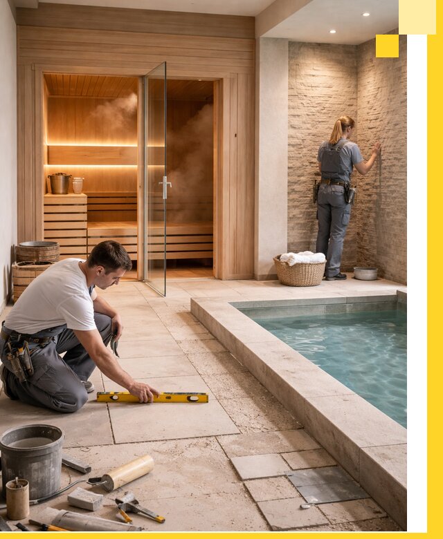 Комплексный дизайн и отделка интерьеров SPA под ключ в Алексеевке